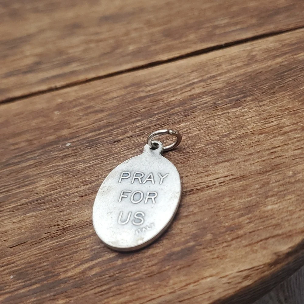 St Stephen religious token‎ necklace pendant Italy